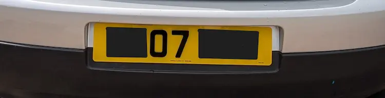 3D laser cut number plate